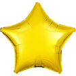 Foil Balloon 19 Inch Star Metallic Yellow