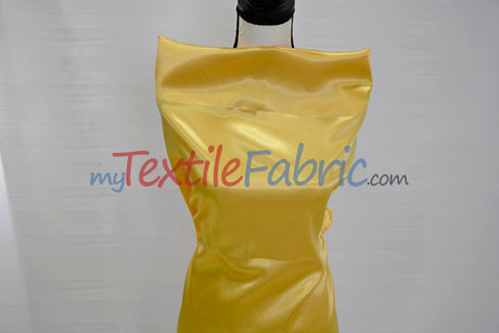 Charmeuse Satin Polyester Fabric - Solid, 58/60" Width, Multiple Colors (1 Yard)