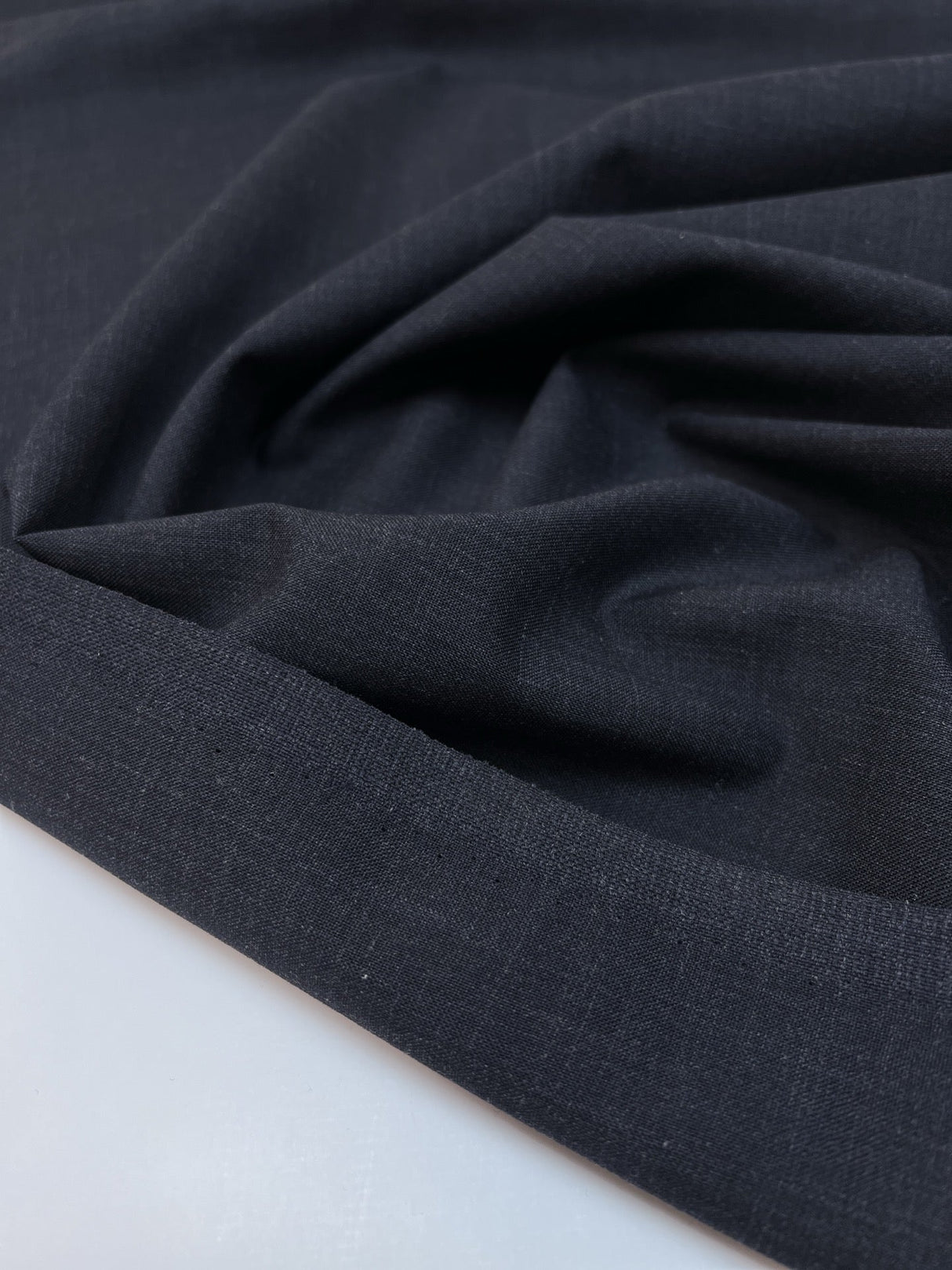 Italian Melange Blue Wool Fabric