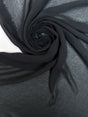 Black Polyester Crepe