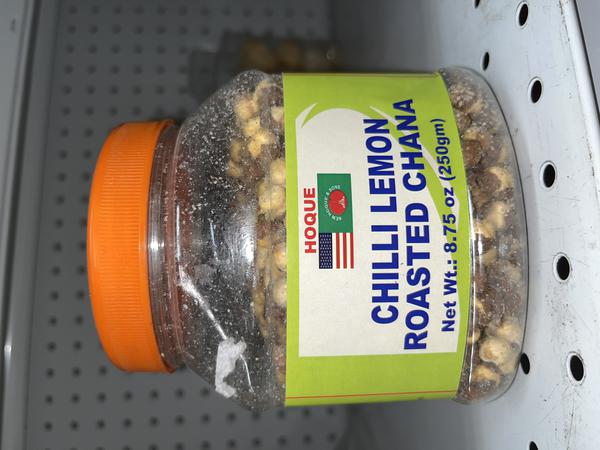 Hoque Chilli Lemon Roasted Chana Jar 250g