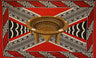 Kingdom Of Tonga Polyester Fabric - Kava Bowl All Around Border Crossing Pattern, 72" L X 45" W (1 Piece)