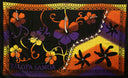 Polyester Sarong Multicolor Talofa Samoa Hibiscus Tiare