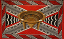 Polyester Sarong Kingdom of Tonga Kava Bowl Border Crossing Pattern