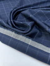 Polyester Twill Checked Fabric