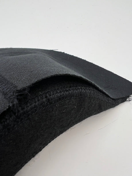 Black Wool Cotton Non-Woven Sewing Notions