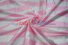 Stripe Satin Charmeuse Polyester Fabric - 2" Stripe, Multiple Colors, 58/60" Width (1 Yard)