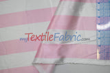 Stripe Satin Charmeuse Polyester Fabric - 2" Stripe, Multiple Colors, 58/60" Width (1 Yard)