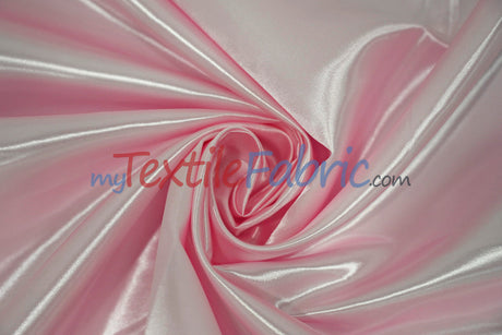 Bridal Satin Polyester Fabric - Shiny Solid, 58/60" Width, Multiple Colors (Yards, Bolts, Sample Swatches)
