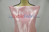 Bridal Satin Polyester Fabric - Shiny Solid, 58/60" Width, Multiple Colors (Yards, Bolts, Sample Swatches)