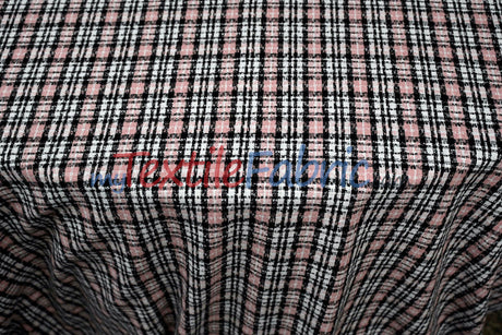 Classic Tweed Polyester Fabric - Textured Tweed Weave, 60" Width (1 Yard)
