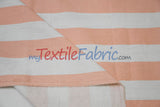 10 Oz 100% Cotton Canvas 2" Stripe Fabric - Multiple Colors, 60" Wide (1 Yard)