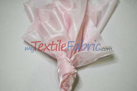 Crystal Satin Polyester Fabric - Shimmering Satin Finish, 45" Width, Multiple Colors (1 Yard)