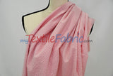 Gingham Seersucker 100 Percent Polyester Fabric - Yellow, Apricot, Pink Gingham Pattern, 57/59" Width (1 Yard)