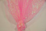 Crush Iridescent Pearl Organza Polyester Fabric - Sheer Crushed Holographic, 38/40" Width (1 Yard)