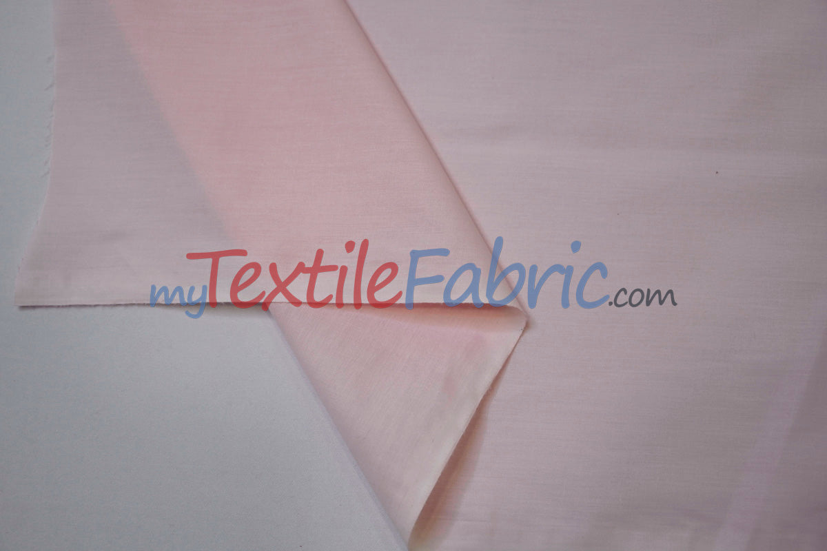 Polyester Cotton Broadcloth Fabric - Solid Colors, 58/60" Width (1 Yard)