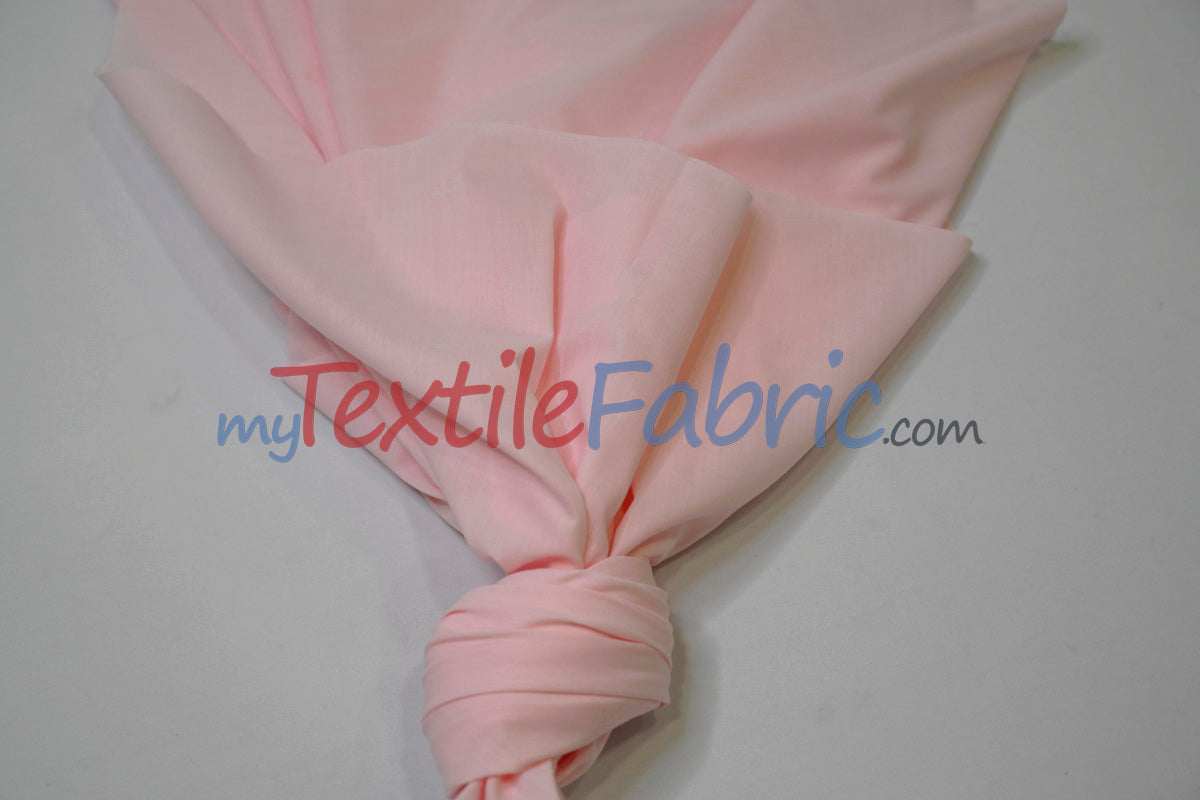 Polyester Cotton Broadcloth Fabric - Solid Colors, 58/60" Width (1 Yard)