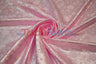 Satin Flower Brocade Polyester Fabric - Tone On Tone Embossed Floral, 58/60" Width (1 Yard)