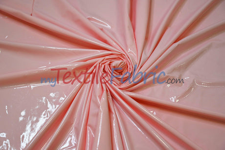 Shiny Stretch Patent Vinyl Fabric - 94% Polyester, 6% Spandex, Glossy Finish, 55" Width (1 Yard)