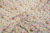 Spring Floral Rayon Challis Fabric - Floral Print, 58/60" Width (By The Continuous Yard)