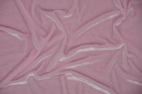 Stretch Velvet Spandex Fabric - Solid, 58" Width (1 Yard)