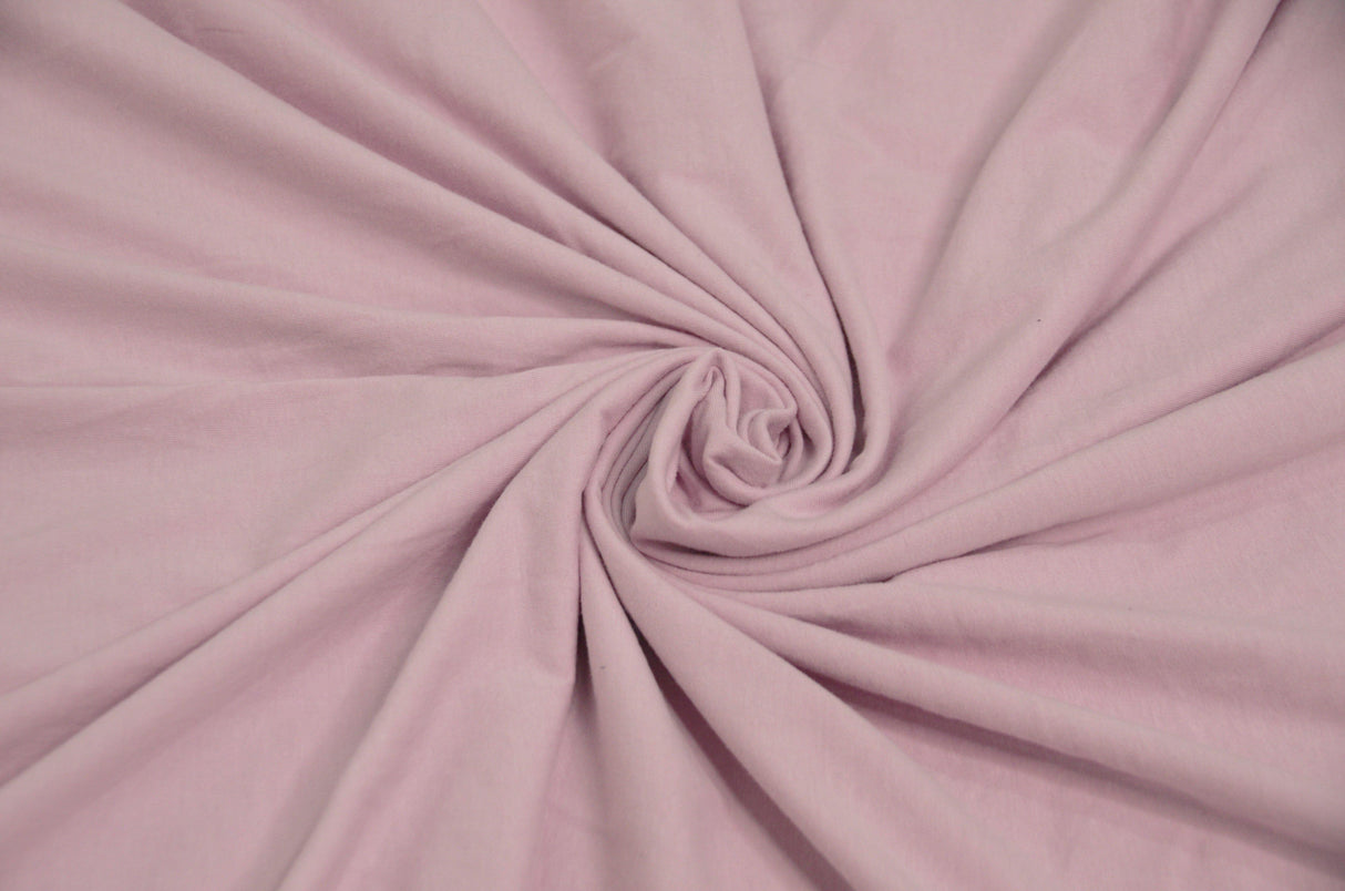 100% Washed Cotton Jersey Fabric - Solid, 68/70" Width (1 Yard)