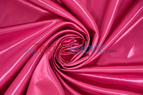 Bridal Satin Polyester Fabric - Shiny Solid, 58/60" Width, Multiple Colors (Yards, Bolts, Sample Swatches)
