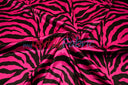 Zebra Charmeuse Satin Fabric - Zebra Print, 58/60" Width, Multiple Colors (1 Yard)