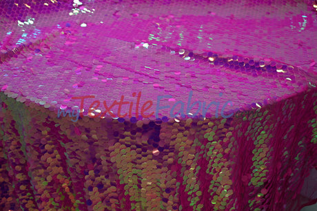 Fish Scale Paillette Sequins Polyester Fabric - 9Mm Sequins, 54" Width, Multiple Colors (1 Yard)