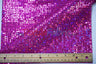 Holographic Mini Square Sequins Mesh Fabric - Holographic Mini Square Sequins, 45" Width (By The Yard)