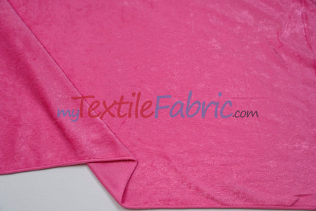 Panne Velvet Polyester Fabric - Crush Panne Velour, Solid, 58/60" Width (1 Yard)