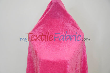 Panne Velvet Polyester Fabric - Crush Panne Velour, Solid, 58/60" Width (1 Yard)