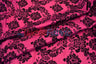 Damask Flocking Taffeta Fabric - Flocking Velvet Damask, 58/60" Width (1 Yard)