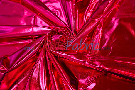 Metallic Foil Spandex Lame Spandex Fabric - All Over Foil, 60" Width (1 Yard)