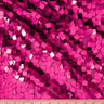 Dull Square Dazzle Polyester Fabric - Square Sequins, Sheer Mesh, 52" Width (1 Yard)