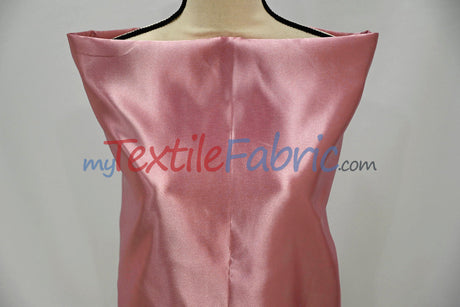 Bridal Satin Polyester Fabric - Shiny Solid, 58/60" Width, Multiple Colors (Yards, Bolts, Sample Swatches)
