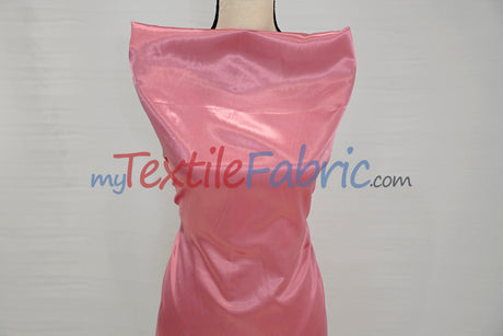 Charmeuse Satin Polyester Fabric - Solid, 58/60" Width, Multiple Colors (1 Yard)