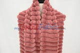 Striped Rabbit Fur 100 Percent Polyester Fabric - Striped Faux Rabbit Fur, 64/66" Width (1 Yard)