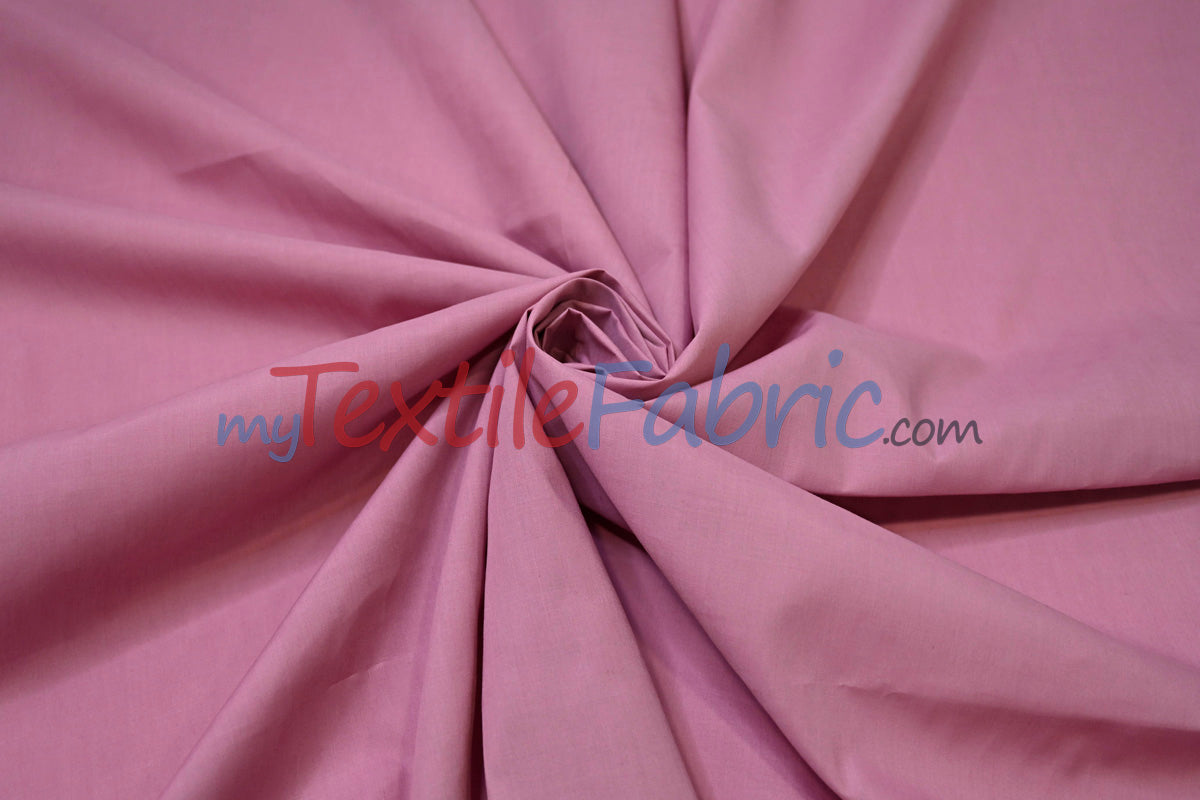 Polyester Cotton Broadcloth Fabric - Solid Colors, 58/60" Width (1 Yard)