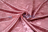 Satin Jacquard Satin Polyester Fabric - Satin Flower Brocade, 58/60" Width, Sample Swatch 3"x3" (1 Sample Swatch)