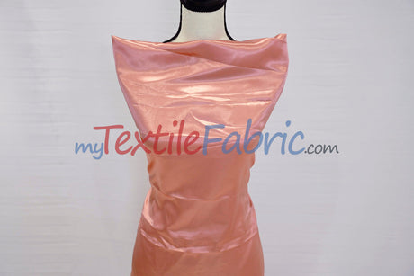 Stretch Charmeuse Satin Fabric - 96% Polyester 4% Spandex, Solid, 58/60" Width (Yards, Bolts, Sample Swatches)