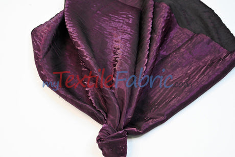 Iridescent Crush Shimmer Rayon Polyester Fabric - Iridescent Two-Tone Crushed Shimmer, 52/54" Width, Multiple Colors (Yards & Bolts)