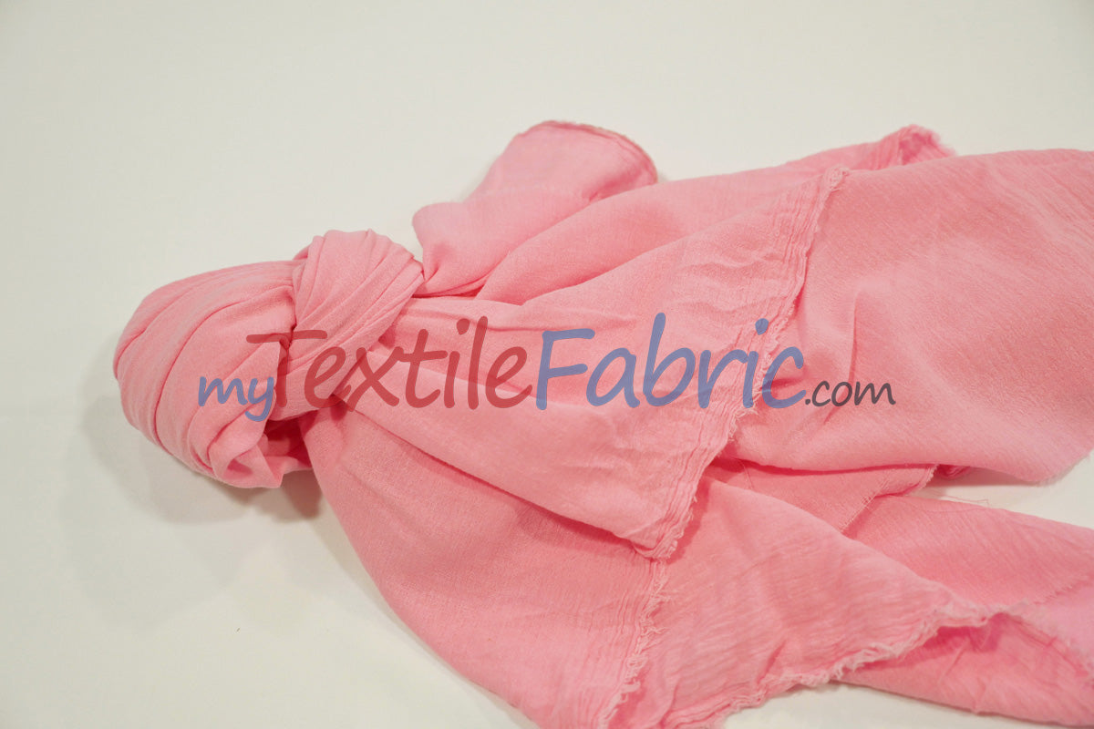 100 Percent Cotton Gauze Fabric - Soft Lightweight Muslin, 46/48" Width, Yards, Bolts, Sample Swatch (1 Yard)