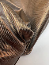 Lurex Polyamide Changeant Fabric Melange Brown