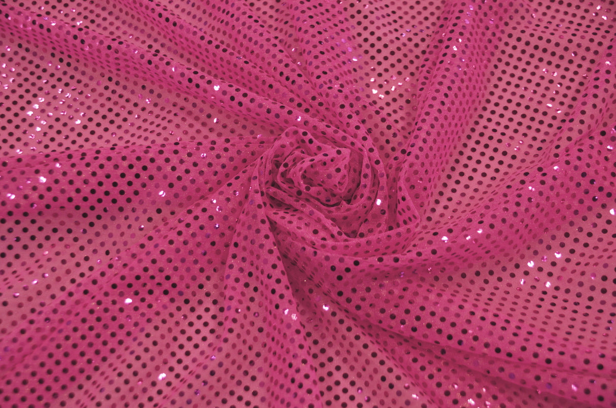 Confetti Dot Sequins Polyester Fabric - 3Mm Sequins, 45" Width (1 Yard)