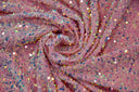 Sequins Stretch Velvet Polyester Spandex Fabric - Sequins On Plush Velvet, Multiple Colors, 60" Width (By The Yard)