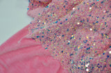 Sequins Stretch Velvet Polyester Spandex Fabric - Sequins On Plush Velvet, Multiple Colors, 60" Width (By The Yard)