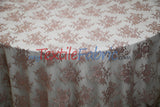 Chantilly Lace Polyester Fabric - Floral Embroidery, Sheer Mesh, 52" Width (1 Yard)