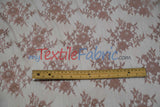 Chantilly Lace Polyester Fabric - Floral Embroidery, Sheer Mesh, 52" Width (1 Yard)