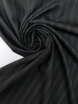 Wool Jacquard Striped Fabric
